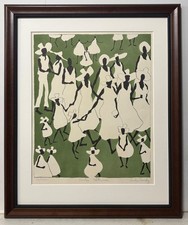 Listed Cuban Artist EMILIO SANCHEZ Original Lithograph Signed Numbered picture