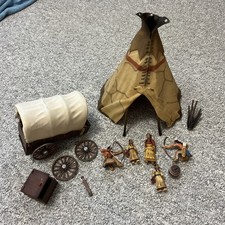 Schleich Instant Sioux Indian Village Lot American Western Frontier 2005 READ picture
