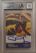 Megan Fox Signed Transformers Custom Trading Card Beckett Witnessed AUTO 10 picture