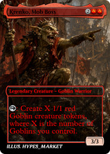 Krenko, Mob Boss Proxy Card with Custom Fantasy Art picture