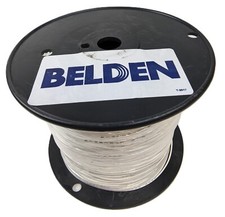 1000ft Belden 83028 0091000 Hook-Up Wire PTFE 20AWG High Temp 200C White NEW picture