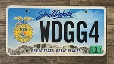 Beautiful 2023 South Dakota FFA (Future Farmers Of America) License Plate picture
