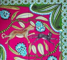 HERMES Carre 140 The Savana Dance Cashmere Silk Shawl Scarf Multicolor Authentic picture