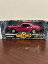 ERTL American Muscle 1970 Dodge Challenger TA 1/18 Scale Pink NIB picture