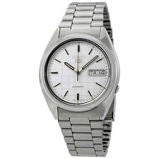 Seiko Series 5 Automatic White Grid Dial Men's Watch SNXF05 picture