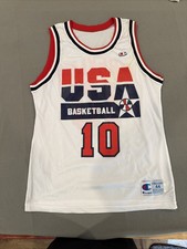 VTG 1992 Champion Clyde Drexler Dream Team USA #10 Olympic Jersey Mens Size 44 picture