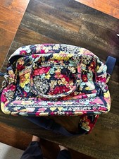 Vera Bradley Happy Snails Duffle Bag w/ Zip Closure, Adjustable Strap picture