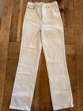 Abercrombie Fitch Jeans Womens 25 White The 90s Slim Straight Ultra High Rise picture