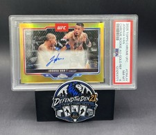 2025 Topps Chrome UFC Joshua Van RC Auto Gold Refractor /50 #CRA-JV PSA picture