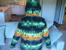 BURTON Dry Ride Boys AMPED Large Colorful TIE DYE Hooded Snowboard Ski Jacket picture