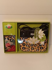 NWT Lily Bloom Ella Crossbody & Flap Card Case Gift Set - Bold Graphic Leopard picture