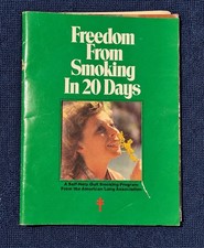 Vintage Freedom From Smoking in 20 Days American Lung Association Self-Help Book picture