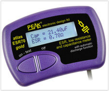 Peak Atlas ESR70 Gold ESR Analyzer Equivalent Resistance Meter w Audible Alerts picture