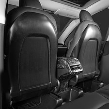 For 17-23 TESLA Model 3/Y Seat Back Pair Real Molded Carbon Fiber Matte Black picture