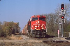 CN 3279 ET44AC BLACK WOLF WI (CANADIAN NATIONAL) ORIGINAL SLIDE 10-29-22 T22-2 picture