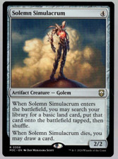 Solemn Simulacrum 0306 Rare Non Foil Modern Horizons 3 MTG Near Mint picture