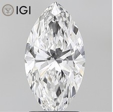 IGI Certified Lab Grown CVD Diamond MARQUISE Cut 0.7 Ct D Color VVS2 Clarity picture