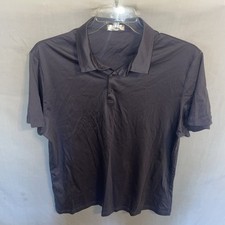 Mean Donati Men’s Polo Shirt Size Medium Gray Mercerized Cotton Golf Athleisure  picture