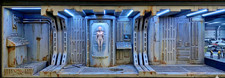 Modular Spaceship Hallway Corridor Diorama 6 pc Room Set 1:12 1:18 Scale 3D Gray picture