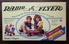 Vintage Radio Flyer Model 5 Wagon For Dolls w/Model 1 Mini Wagon New Sealed Box picture