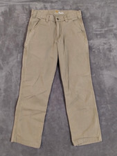 Carhartt Carpenter Pants Size 30x30 Khaki Beige Canvas Workwear Relaxed Fit picture