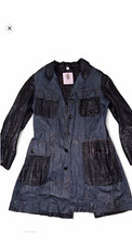 Rare 2006 Dosa by Christina Kim Travel Coat in Navy and Black picture