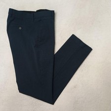 Bonobos Pants Mens 31x32 Blue Check Slim Tapered Flat Front Stretch Cotton Work picture
