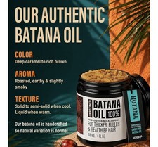 Unrefined Batana Oil for Hair Growth - Authentic & Organic Dr Sebi Batana...  picture