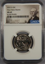 2022-D Washington Quarter Nina Otero-Warren NGC MS69 American Women 25C picture