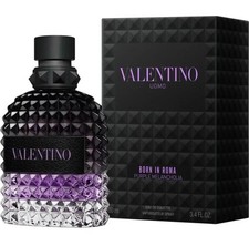 Uomo Born In Roma by Valentino Purple Melancholia 100ml 3.4 fl oz EDT Spray New picture