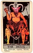 Tarot Card The Devil Giclee Art Print Paper or Canvas picture