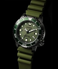 Brand New - CITIZEN Promaster BN0157-11X Eco-Drive Diver 200m Green From Japan picture
