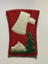 Original WW2 US Army 70th Infantry Division SSI C/E Trailblazers Patch 073125-4 picture