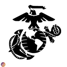 USMC Marine Corps Emblem Decal – US Marines Vinyl Sticker for Car Truck Window picture