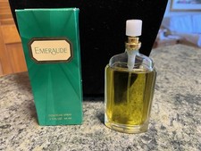 Rare Vintage Emeraude Cologne Spray Perfume Women 1.5 Fluid Ounces Coty Retired picture