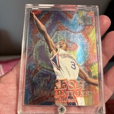 ALLEN IVERSON 76ERS ROOKIE FRESH FOUNDATIONS #236 RC 1996-97 FLEER METAL picture