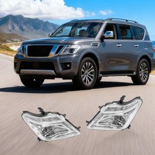 For 2017 2018 2019 2020 Nissan Armada/Headlights Headlamps Left+Right Halogen... picture