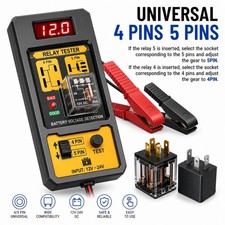 Universal Car Relay Tester 12V 24V Automotive Battery Relay Diagnostic Tool picture