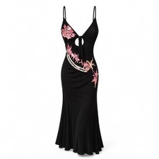 Cavalli Vintage Orchid Pearl Midi Dress picture