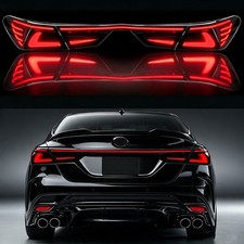LED Smoked Sequential Tail Lights For Toyota Camry 2018-24 w/Trunk Lid Rear Lamp picture