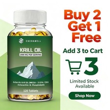 Antarctic Krill Oil 2000mg - Omega 3 EPA, DHA,Astaxanthin- Joints & Heart Health picture