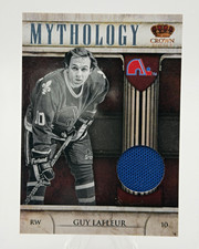 2011-12 Crown Royale Guy Lafleur Mythology Game-Worn Jersey #4 Nordiques picture