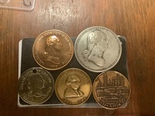 Five Washington Medals - 1932 Pewter, High Relief, plus more picture