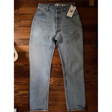 RE/DONE x Levi’s High Rise Ankle Crop Jeans 25 NWT Light Wash Made USA 1003HRAC picture