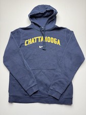 Chattanooga Mocs Sweatshirt Mens Medium Blue NCAA Basketball Nike Fleece Hoodie picture