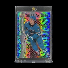 MACKLIN CELEBRINI ROOKIE RAINBOW FOIL SILVER HOLO 2024-25 Upper Deck - Sharks picture