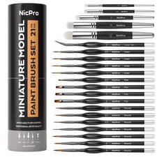 21PCS Miniature Paint Brush Set - Fine Detail & Drybrush Tools for Models picture