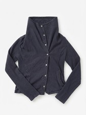 Saturday Sunday Anthropologie Blue Indigo Structured Snap Jacket XS Cotton picture