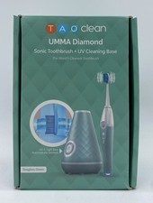 TAO CLEAN UMMA DIAMOND SONIC TOOTHBRUSH UV CLEANING BASE SELF CLEANING GREEN picture
