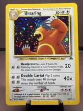 Pokemon TCG Double Swirl Ursaring 15/75 Neo Discovery Holo Rare VTG WOTC LP+/LP picture